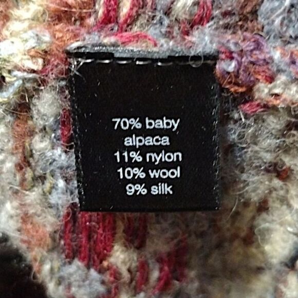 VTG Peruvian Connection Baby Alpaca Blend Cardigan Sweater, Small, Multicolored - Picture 5 of 6